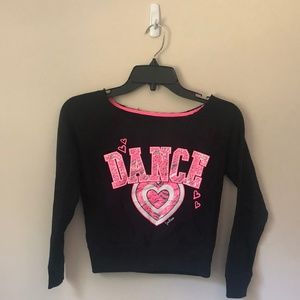 Justice "dance" crew neck